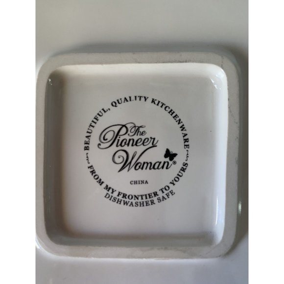 Pioneer Woman Napkin Holder Tray Flea Market Floral 7.25 Square - Picture 7 of 7